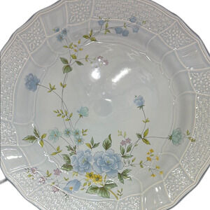 VINTAGE MIKASA PRECIOUS BLUE MICHELLE 12 1/2" ROUND PLATTER